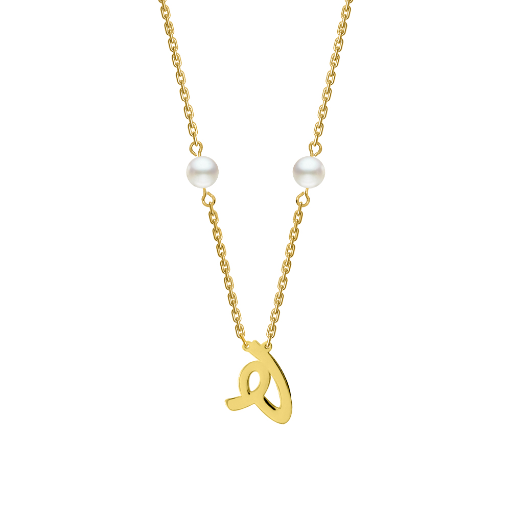 Picture of Juvenis Arabic Letter Necklace JLJ-MN0007PL-G